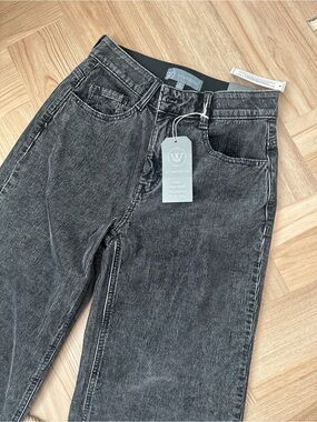 Wit & Wisdom High Rise Wide Leg Jeans - Washed Black
